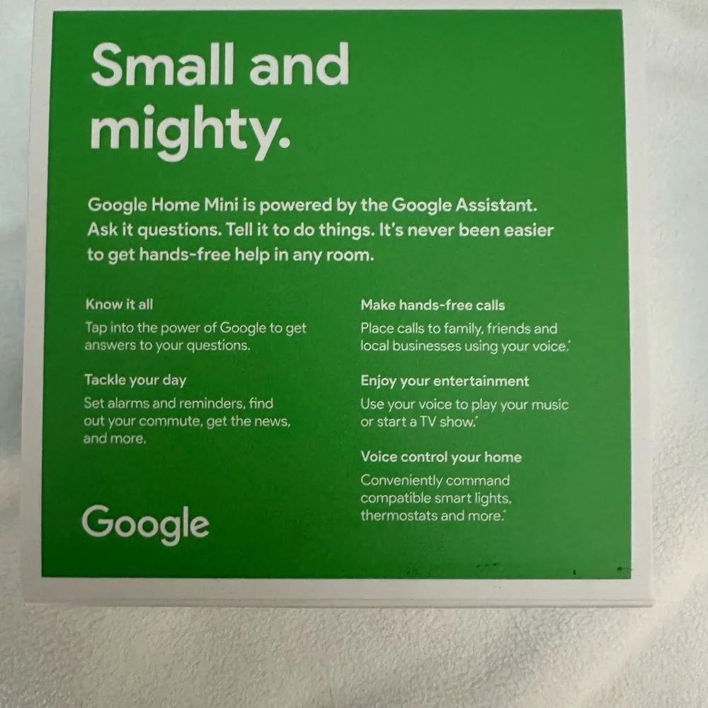 NWT GOOGLE HOME MINI CHARCOAL